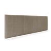 Cabecero De Terciopelo Liso Con Tres Paneles 135x50cm Camas 120/135 - Beige