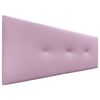 Cabecero De Polipiel Con Botones 135x50cm Camas 120/135 - Rosa