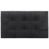 Cabecero De Tela Aqualine Capitoné 90x60cm Camas 80/90 - Negro