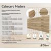 Cabecero De Madera Reciclada Dm Estilo Palet Horizontal 90x46cm Camas 80/90 - Cambrian Madera