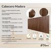 Cabecero De Madera Reciclada Dm Estilo Palet Vertical 90x46cm Camas 80/90 - Nogal Madera