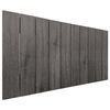 Cabecero De Madera Reciclada Dm Estilo Palet Vertical 110x46cm Camas 105 - Ceniza Madera