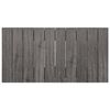 Cabecero De Madera Reciclada Dm Estilo Palet Vertical 110x46cm Camas 105 - Ceniza Madera