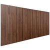 Cabecero De Madera Reciclada Dm Estilo Palet Vertical 110x46cm Camas 105 - Nogal Madera