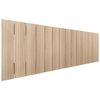 Cabecero De Madera Reciclada Dm Estilo Palet Vertical 145x46cm Camas 135/140 - Madera Natural