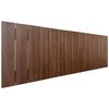 Cabecero De Madera Reciclada Dm Estilo Palet Vertical 145x46cm Camas 135/140 - Nogal Madera