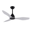 Ventilador De Techo Moderno Taku, Motor Dc, Mando Inalambrico, Temporizador, Función Invierno Verano, Color Negro/plata