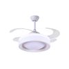 Ventilador De Techo Titan 72w Led, Motor Dc Silencioso, Palas Retractiles, Mando Incluido, Temporizador, Color Blanco