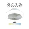 Plafón Ventilador Techo Enkel | Silencioso Ventilador De Techo Blanco Dc Con Aspas Ocultas Y Luz Led De Amplio Ángulo Apertura