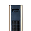 Calefactor Cerámico Vertical 2000w Oro | 3 Funciones, Temporizador, Función Oscilante, Control Remoto, Termostato Regulable