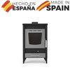 Estufa De Leña Modelo H 8.09 Kw | Chimenea De Leña Moderna Para Salón, Cocina O Habitación | Estufa De Leña Pequeña