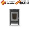 Estufa De Leña Modelo I 16.2 Kw | Chimenea De Leña Moderna Para Salón, Cocina O Habitación | Estufa De Leña Pequeña