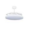 Ventilador De Techo Blanco Aspas Retractiles Moss Xl | Lampara Ventilador De Techo Con Luz Regulable 80w 9000lm 3c De Luz