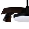 Ventilador De Techo Inteligente Negro Batán | Lámpara Ventilador De Techo Moderno | Ventilador De Techo Con Luz Regulable