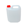 Garrafa Pvc De 5l Para Descarga Desagüe Aire Acondicionado Con Asa | Bidón Plástico Color Blanco Y Tapón Rojo 27x21x13 Cm