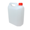 Garrafa Pvc De 10l Para Descarga Desagüe Aire Acondicionado Con Asa | Bidón Plástico Color Blanco Y Tapón Rojo 34x26x15 Cm