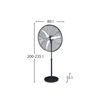 Ventilador De Pie Industrial Alarcon 200w | Ventilador De Pie Grande 80 Cm De Diámetro | Ventilador De Pie Potente Oscilante