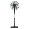 Ventilador De Pie Con Mando A Distancia | Ventilador De Pie Silencioso 60w | Ventilador De Pie Rayo Negro Y Gris