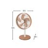 Ventilador De Sobremesa Estilo Nórdico | Ventilador Sobremesa Alcañiz Blanco Y Haya | Ventilador Sobremesa Silencioso 45w