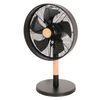 Ventilador De Sobremesa Estilo Nórdico | Ventilador Sobremesa Falcon Negro Y Haya | Ventilador Sobremesa Silencioso 45w