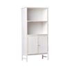 Vitrina Con Estante Madera Reciclada Klast Home Natural 80 X 169 Cm - Blanco