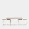 Mesa De Centro Fija Madera Y Metal Klast Home Industrial 100 X 45 Cm - Natural