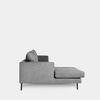 Sofá Chaise Longue Tejido Klast Home  298 X 100 Cm - Gris