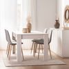 Silla De Comedor Poliéster Klast Home Nórdico 45 X 86 Cm - Gris