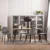 Silla De Comedor Poliéster Klast Home Nórdico 45 X 86 Cm - Gris