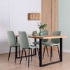 Silla De Comedor Poliéster Klast Home Nórdico 45 X 92 Cm - Verde