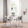 Silla Tapizada Terciopelo Klast Home Nórdico 49 X 81 Cm - Gris