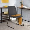 Silla De Escritorio Poliéster Klast Home Industrial 52 X 86 Cm - Gris Oscuro