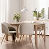 Silla De Comedor Poliéster Klast Home Nórdico 54 X 82 Cm - Beige