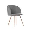 Silla De Comedor Poliéster Klast Home Nórdico 54 X 82 Cm - Gris