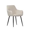 Silla Tapizada Tela Klast Home Moderno 58 X 85 Cm - Beige