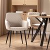 Silla De Comedor Poliéster Klast Home Moderno 58 X 85 Cm - Beige