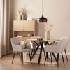 Silla Tapizada Tela Klast Home Moderno 58 X 85 Cm - Beige