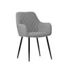 Silla Tapizada Tela Klast Home Moderno 58 X 85 Cm - Gris