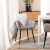 Silla Tapizada Tela Klast Home Moderno 58 X 85 Cm - Gris