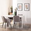 Silla Tapizada Tela Klast Home Moderno 58 X 85 Cm - Gris