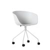 Silla Con Ruedas Plástico Klast Home Nórdico 58 X 78 Cm - Blanco