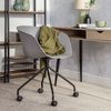 Silla Con Ruedas Plástico Klast Home Nórdico 58 X 78 Cm - Gris