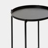 Mesa Auxiliar Metal Klast Home Moderno 42 X 52 Cm - Negro