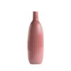 Jarrón Decorativo Ceramica Klast Home Vintage 10 X 32 Cm - Rosa Intenso