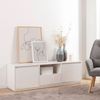 Mueble Tv Pb, Melamina Klast Home Nórdico 148 X 47 Cm - Blanco