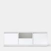 Mueble Tv Pb, Melamina Klast Home Nórdico 148 X 47 Cm - Blanco