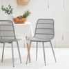 Silla Polipropileno Plástico Klast Home Moderno 46 X 84 Cm - Gris