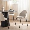 Silla De Comedor Poliéster Klast Home Nórdico 49 X 81 Cm - Beige