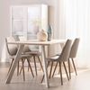 Silla De Comedor Poliéster Klast Home Nórdico 47 X 87 Cm - Beige