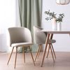 Silla De Comedor Poliéster Klast Home Nórdico 54 X 82 Cm - Beige